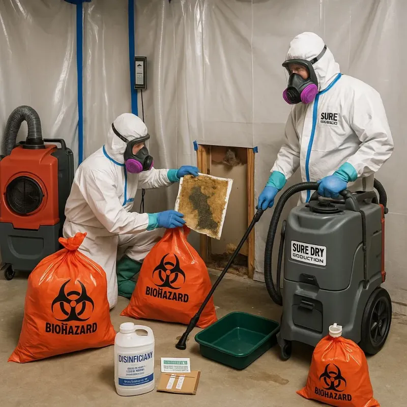 Contaminated Water Handling Protocols process in Krebs, OK